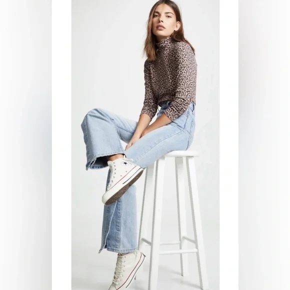 Levi’s NWT Ribcage Split Flare Jeans Size 27 x 32 - Picture 3 of 12